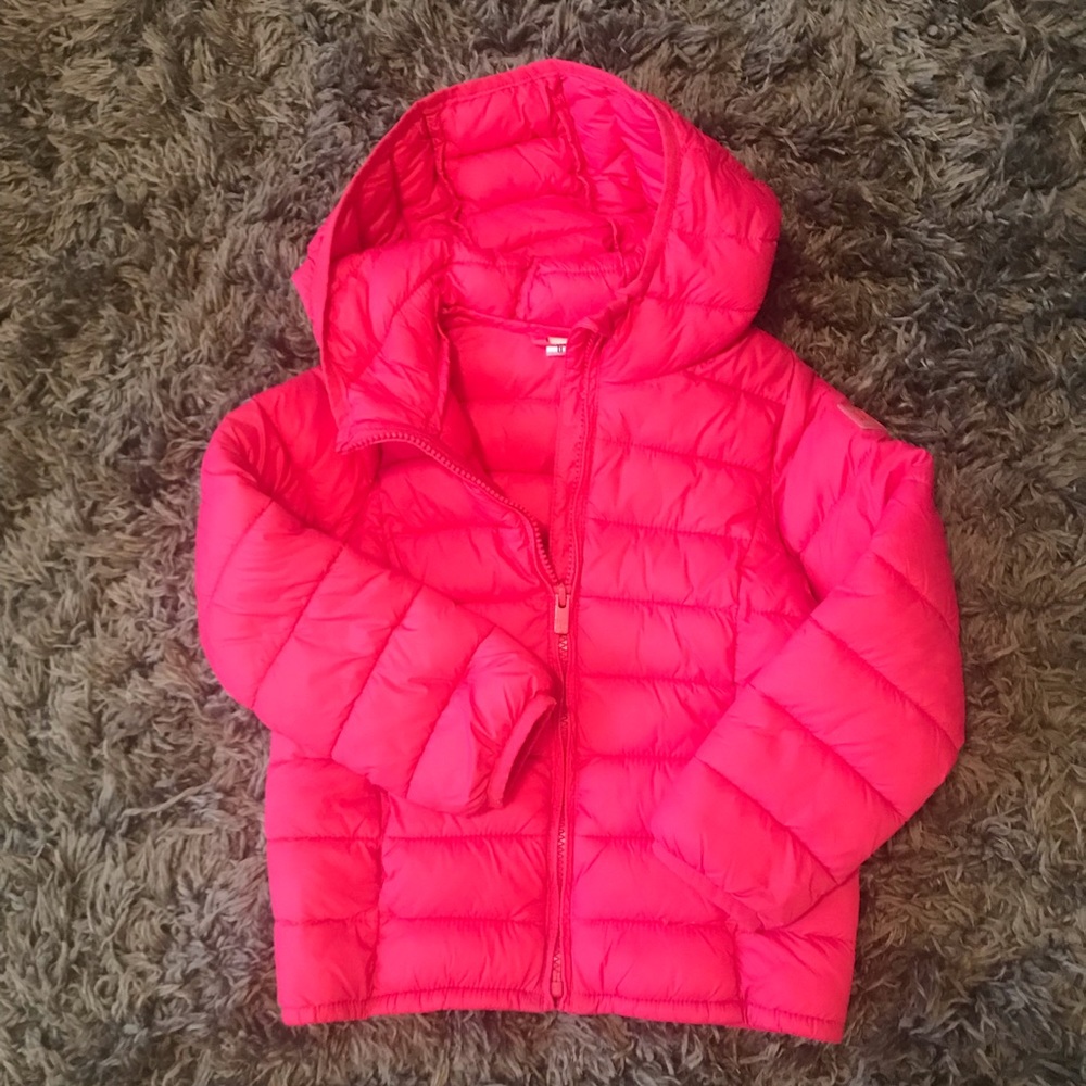 Gap Kids 5 / 5T Girls Pink Cold Control Puffer Jacket Coat